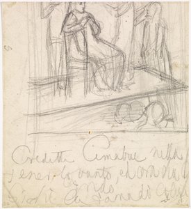 Návrat Tibulla k Delii - Studie k postavě Delie od Dante Gabriel Charles Rossetti