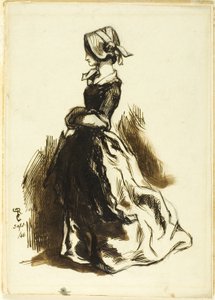 Celovečerní portrét ženy od Dante Gabriel Rossetti