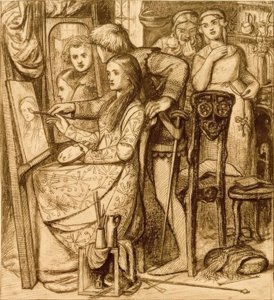 Zrcadlo lásky od Dante Gabriel Charles Rossetti