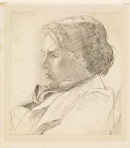 Portrét mladého muže od Dante Gabriel Rossetti