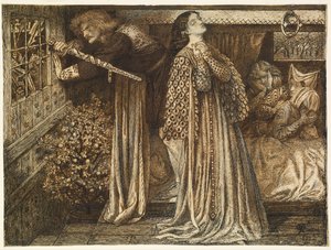 Sir Launcelot v královnině komnatě od Dante Gabriel Rossetti