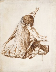Svatá Cecílie, 50. léta 19. století od Dante Gabriel Rossetti