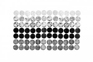 Monochromatická mřížka vzorů od Danushka Abeygoda