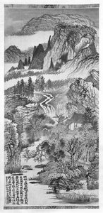 horská krajina, po Huang gong (1269-1354) 1671