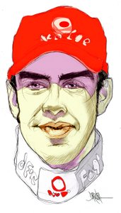 Fernando Alonso Díaz (digitální kresba barevnou tužkou)