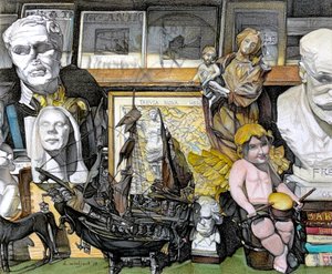 Window Shopping, 2019 (tužka na papíře) od Darrell Windjack