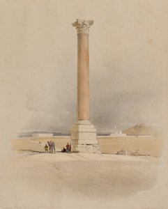 Pompeiův sloup, Alexandrie od David (after) Roberts