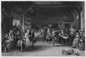 The Penny Wedding, obraz v královské sbírce (rytina)