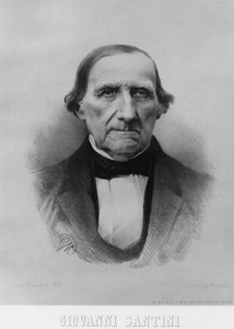 Portrét Giovanniho Santiniho (1787-1877), italského astronoma, matematika a vědce