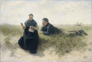 Chlapec a dívka v dunách