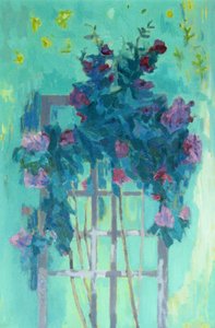 Rose Trellis (olej na plátně)