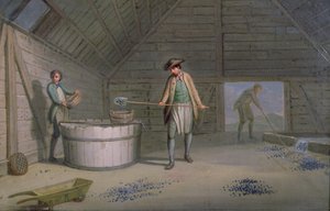 Těžba olova v Leadmills, praní a prosévání olova