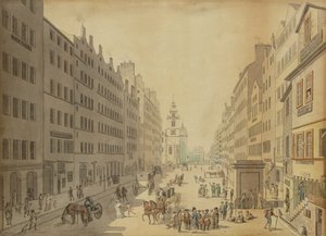 Pohled na High Street of Edinburgh z východu, 1793