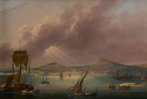 Dundee from the River, kolem roku 1835 (olej na plátně) od David Angelo Andrews