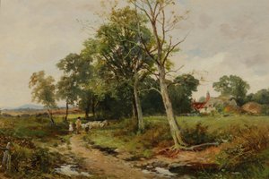 A Worcestershire Lane Scene, kolem roku 1904