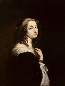 Christina, královna Švédska, cca 1650 (olej na mědi)