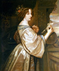 Portrét švédské královny Kristiny (1626-1689). Obraz Davida Becka, zachovaný na zámku Gripsholm.