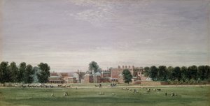 Buckinghamský dům z Green Park, 1825 od David Cox