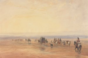 Přejezd Lancaster Sands od David Cox