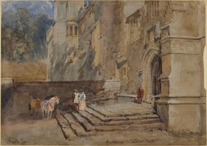Vchod do Haddon Hall