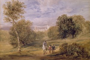 Haddon Hall z parku, 1831 od David Cox