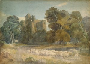 Zámek Kenilworth v hrabství Warwickshire od David Cox