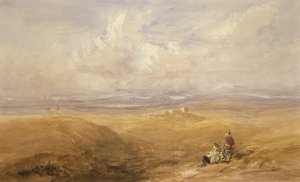 Hrad Lancaster (wc na papíře) od David Cox