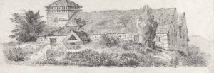 Llanfair Church, Severní Wales za Pojednání o krajinomalbě a efektu ve vodových barvách od David Cox