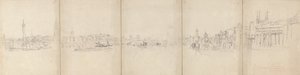 Panorama Old London Bridge od David Cox