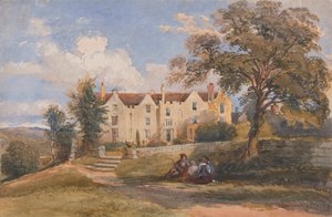Skupina sedí na půdě velkého domu od David Cox Jr.