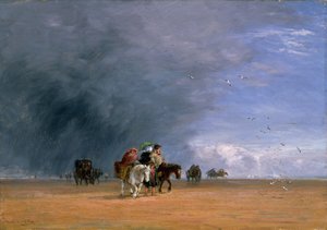 Crossing the Sands, 1848. od David Cox the elder