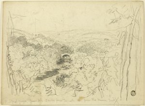 Pont Pwl Gwyn, řeka Usk od David Cox the elder
