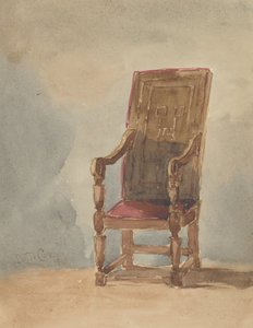 Studie antického křesla, 1849. od David Cox the elder