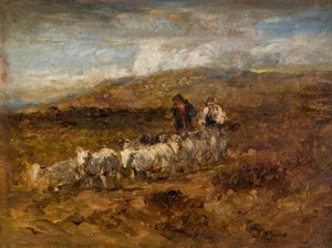Velšští ovčáci, 1841. od David Cox the elder