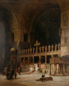 Interiér Svatého Marka, Benátky, 1869. od David Dalhoff Neal