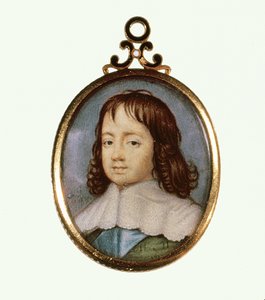 Karel II. jako chlapec (akvarel na pergamenu)