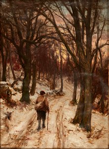Winter, Glen Lyon (olej na plátně)