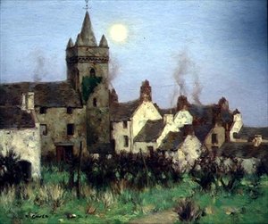 The Tolbooth, Kircudbright, kolem roku 1900 (olej na plátně)