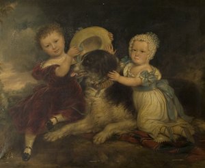 Arthur a Frances Hoodovi, děti sira Arthura Gregoryho ze Styvechale Hall a Nelsona, 1838