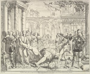 Umučení svatého Kryštofa, z Příběhu svatých Jakuba a Kryštofa v..., 1776. od David Giovanni