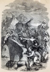 Election Riot at Hawick, 1837, ilustrace z „Cassell