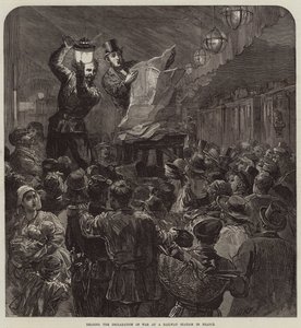 Čtení vyhlášení války na železniční stanici ve Francii od David Henry Friston