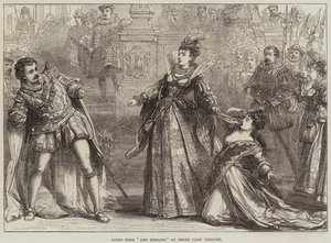 Scéna z Amy Robsart, v divadle Drury Lane od David Henry Friston