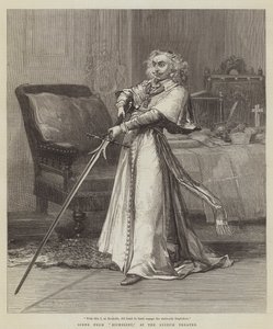 Scéna z Richelieu, v divadle Lyceum od David Henry Friston