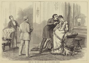 Scéna z Velkého rozvodového případu v divadle Criterion od David Henry Friston