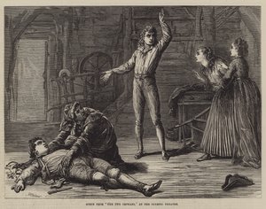 Scéna z představení Dva sirotci v divadle Olympic Theatre od David Henry Friston