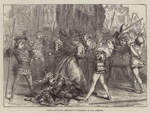 Scéna z Dětské pantomimy v Adelphi od David Henry Friston