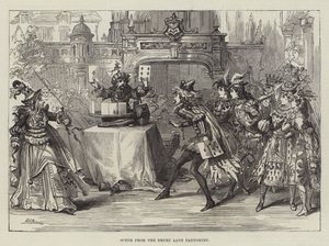 Scéna z pantomimy Drury Lane od David Henry Friston
