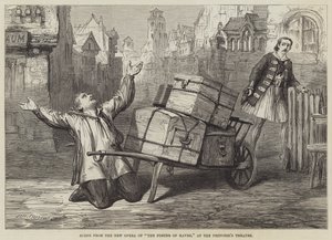 Scéna z Nové opery Vrátného z Havru v Princeznině divadle od David Henry Friston