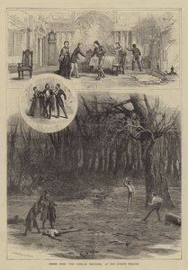 Scény z Korsických bratří v divadle Lyceum od David Henry Friston
